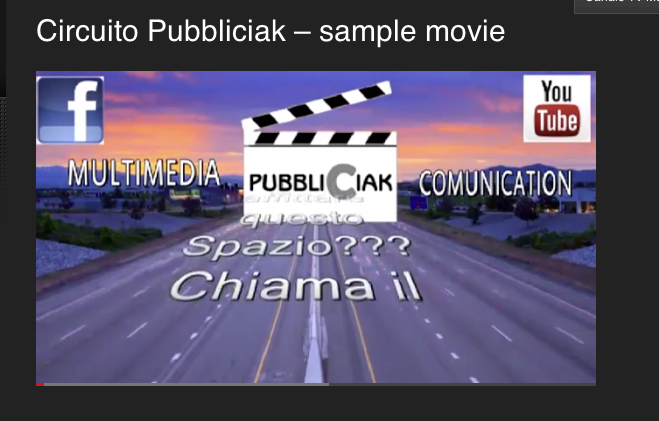 Circuito Pubbliciak – sample movie
